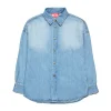 DIESEL Camicia in denim chiaro con maxi patch | Bambino Oval D By Diesel | Oval D By Diesel