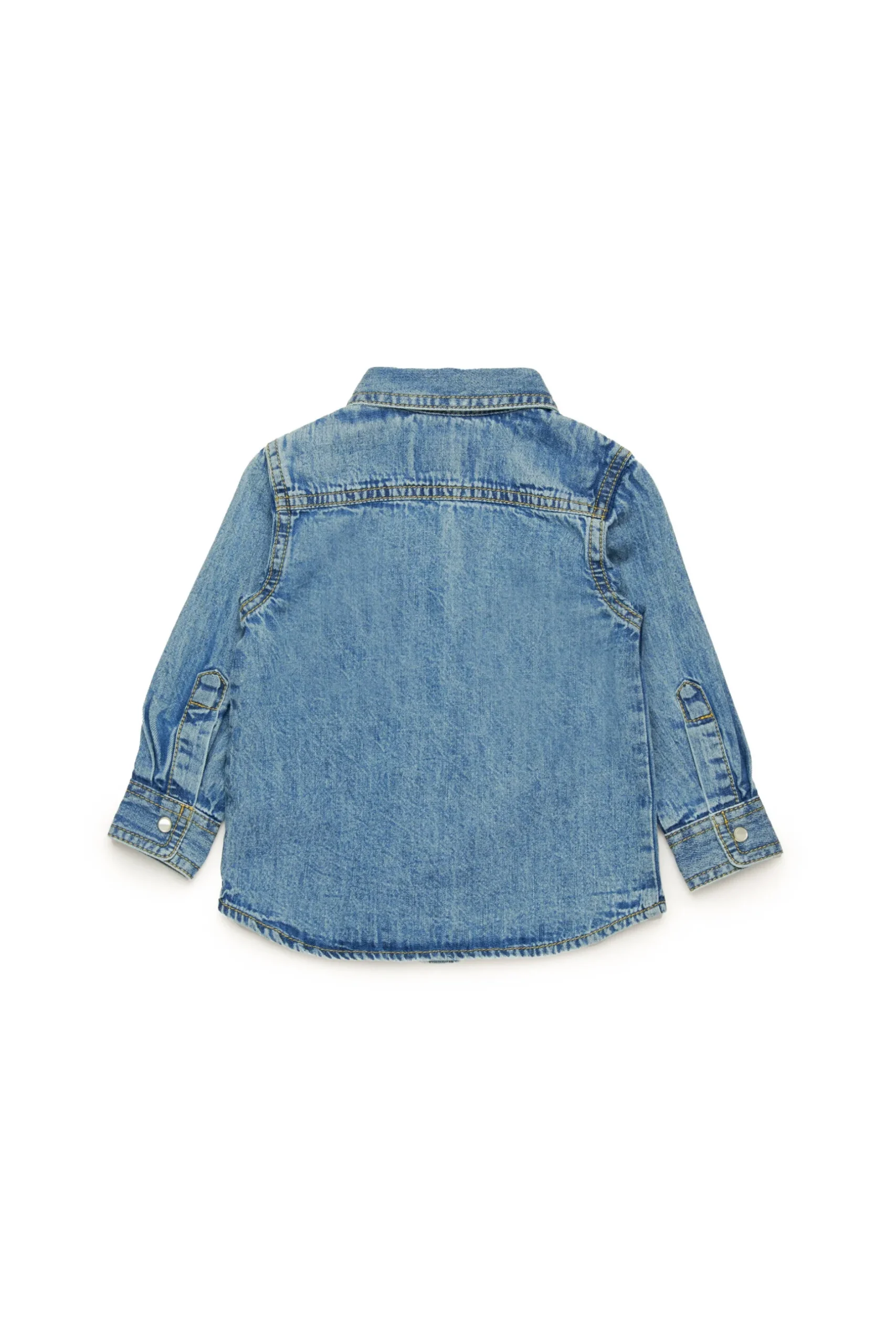 DIESEL Camicia in denim chiaro con logo Oval D | Camicie