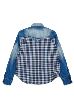 DSQUARED2 Camicia in denim con frange in cristalli | Bambino Camicie | Denim-Mania