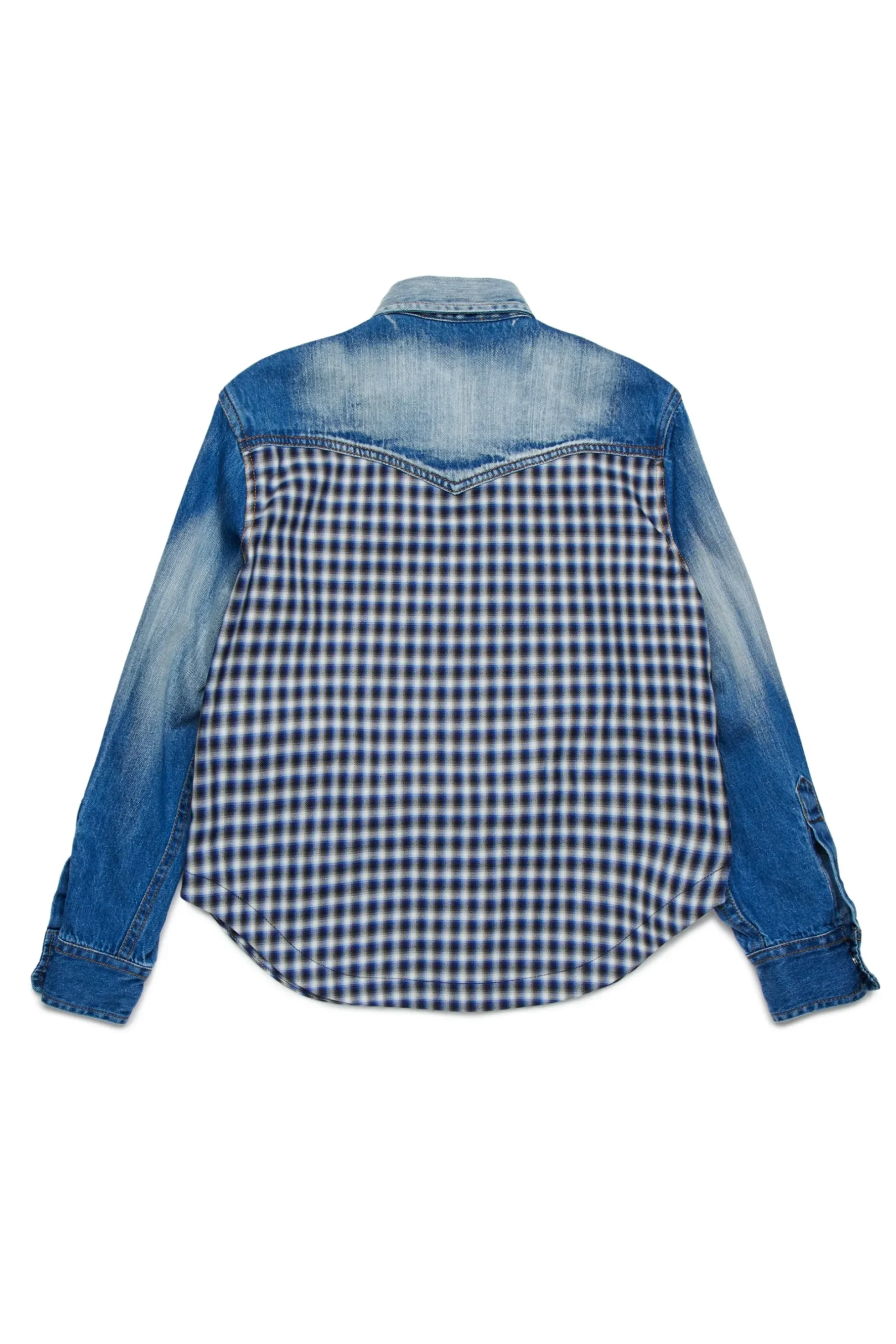 DSQUARED2 Camicia in denim con frange in cristalli | Bambino Camicie | Denim-Mania