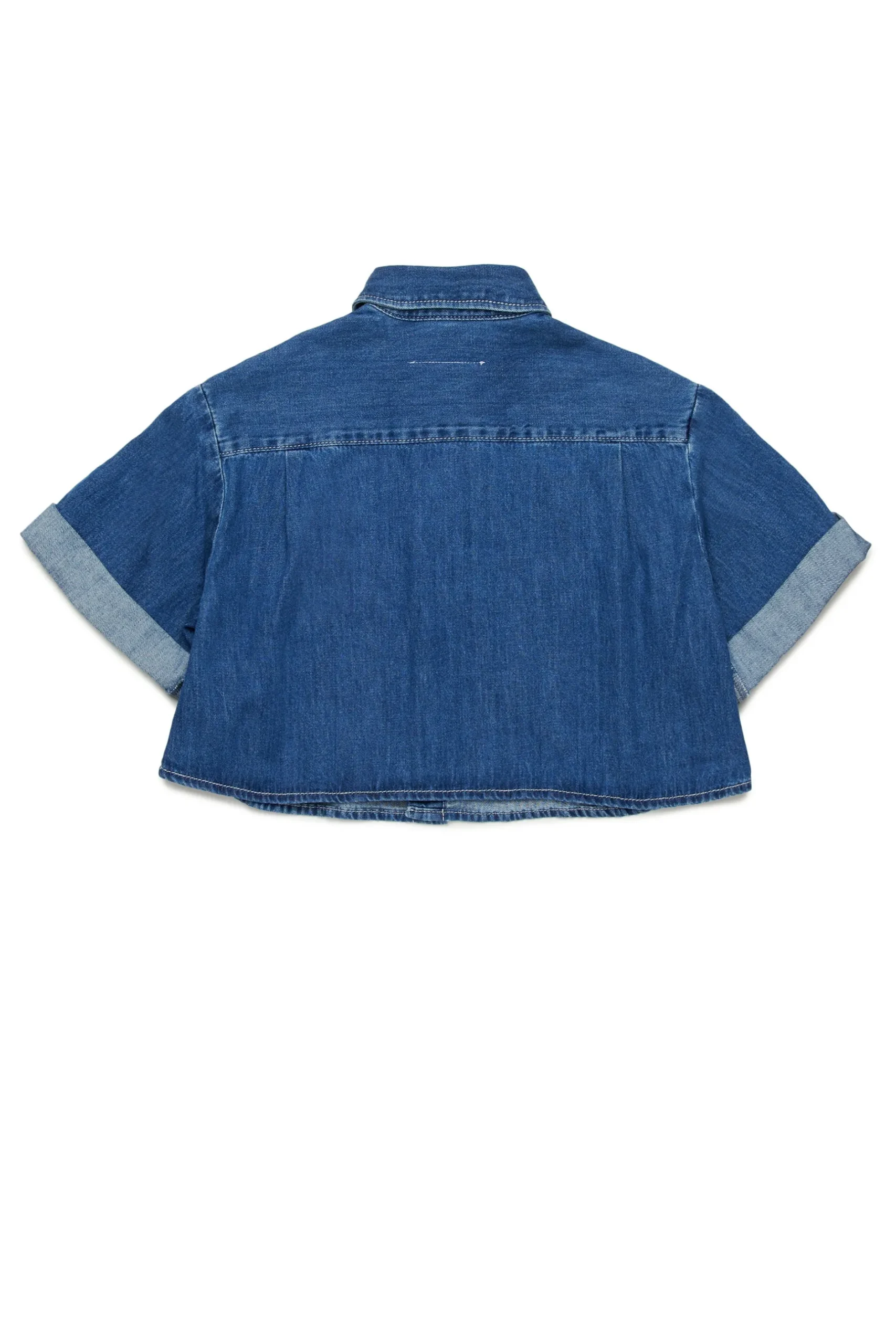 MM6 MAISON MARGIELA Camicia in denim con maniche risvoltate | Bambino Camicie | Denim-Mania