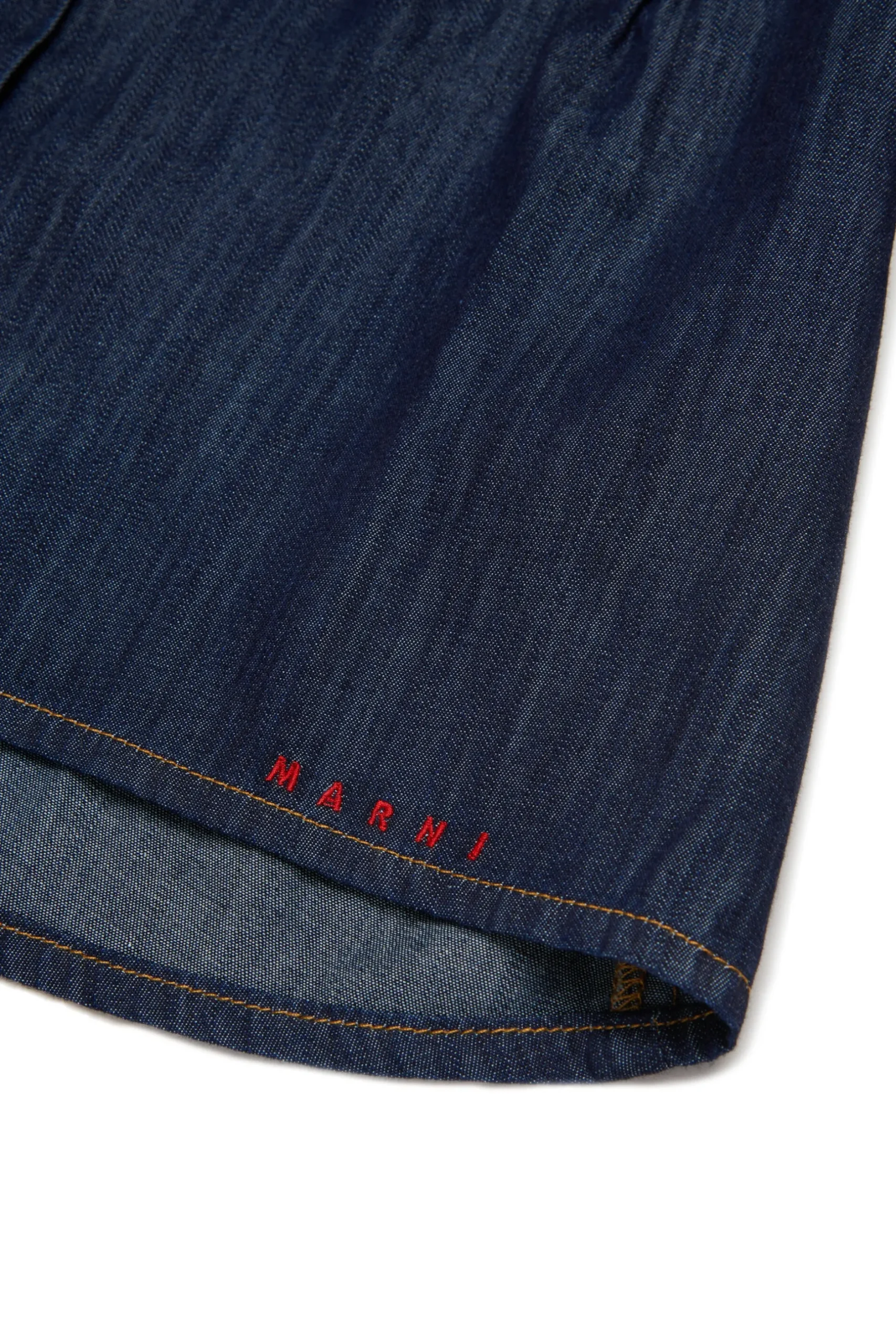 MARNI Camicia in denim scuro con rhinestones | Bambino Camicie | Denim-Mania
