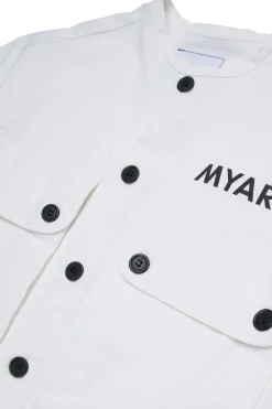 MYAR Camicia in misto lino con logo | Bambino Camicie | Camicie