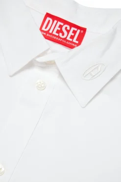 DIESEL Camicia in popeline con logo Oval D | Bambino Oval D By Diesel | Oval D By Diesel