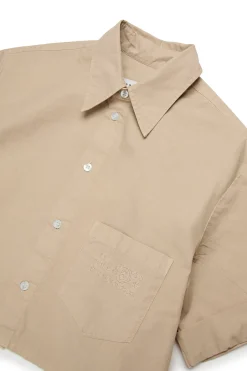 MM6 MAISON MARGIELA Camicia in popeline con maniche risvoltate | Bambino Camicie | Camicie