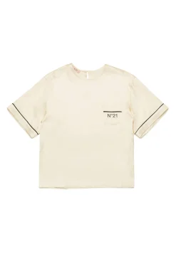 N°21 Camicia in satin con logo | Camicie