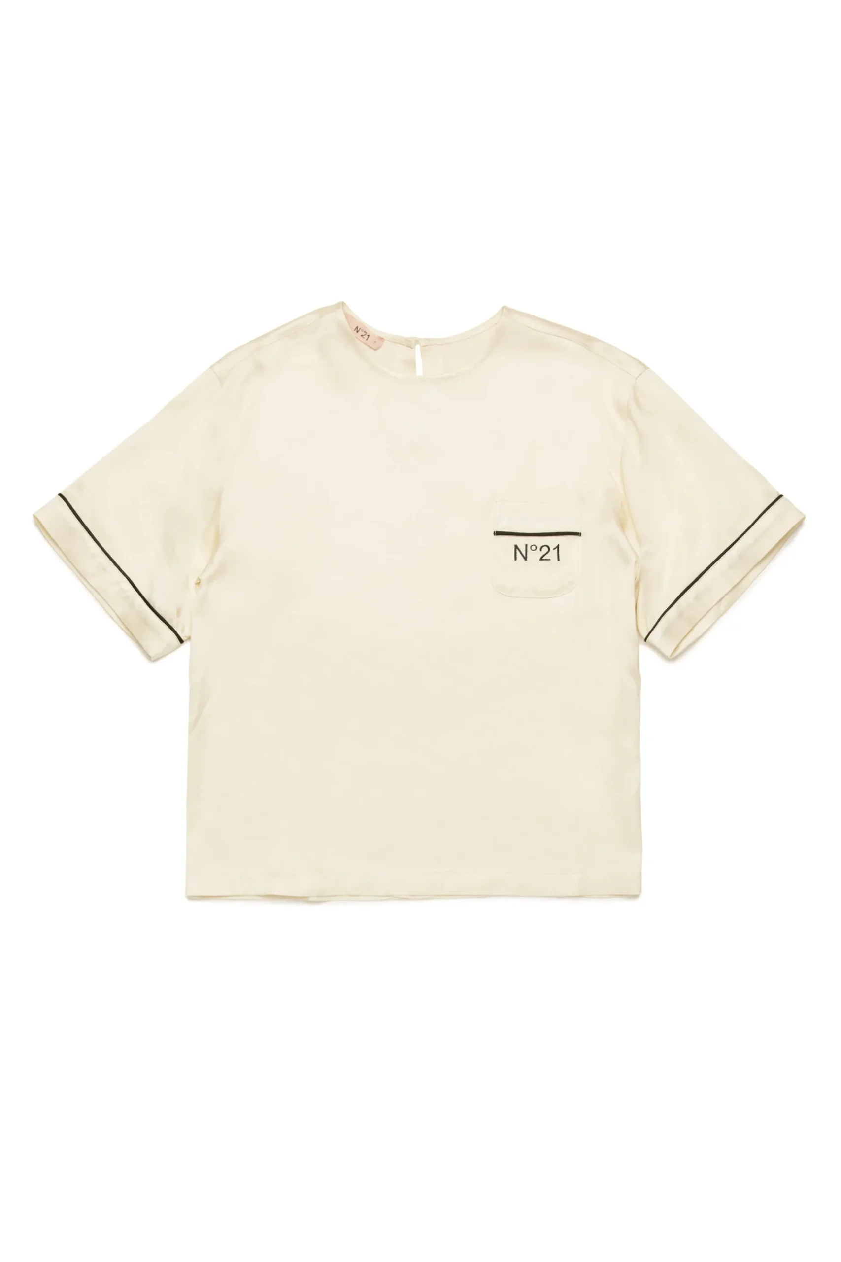 N°21 Camicia in satin con logo | Camicie