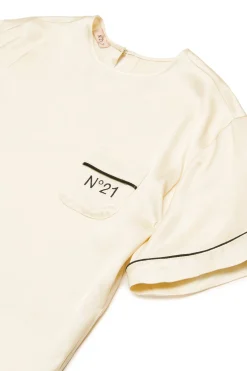 N°21 Camicia in satin con logo | Camicie