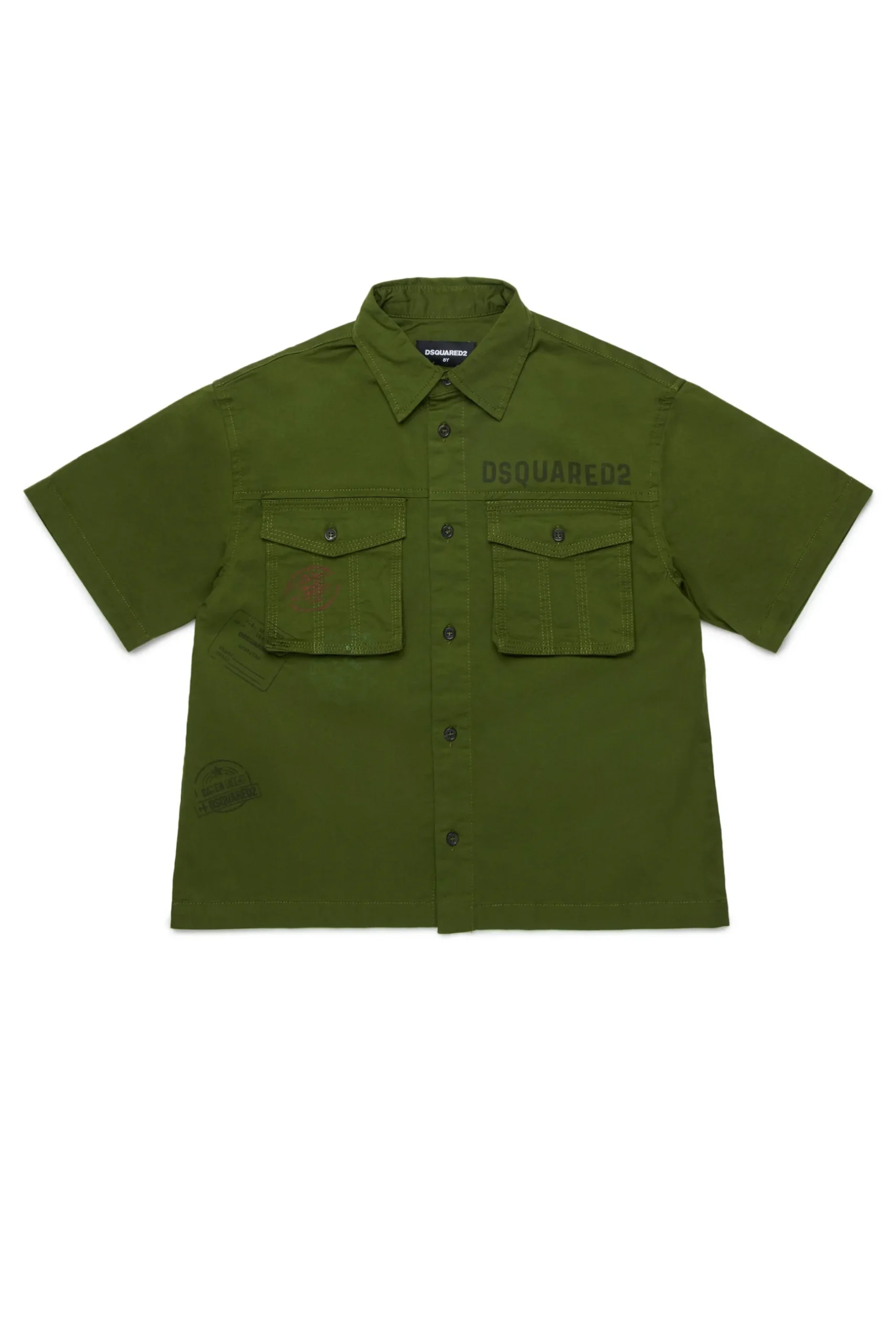 DSQUARED2 Camicia manica corta con grafica Passport | Bambino Camicie