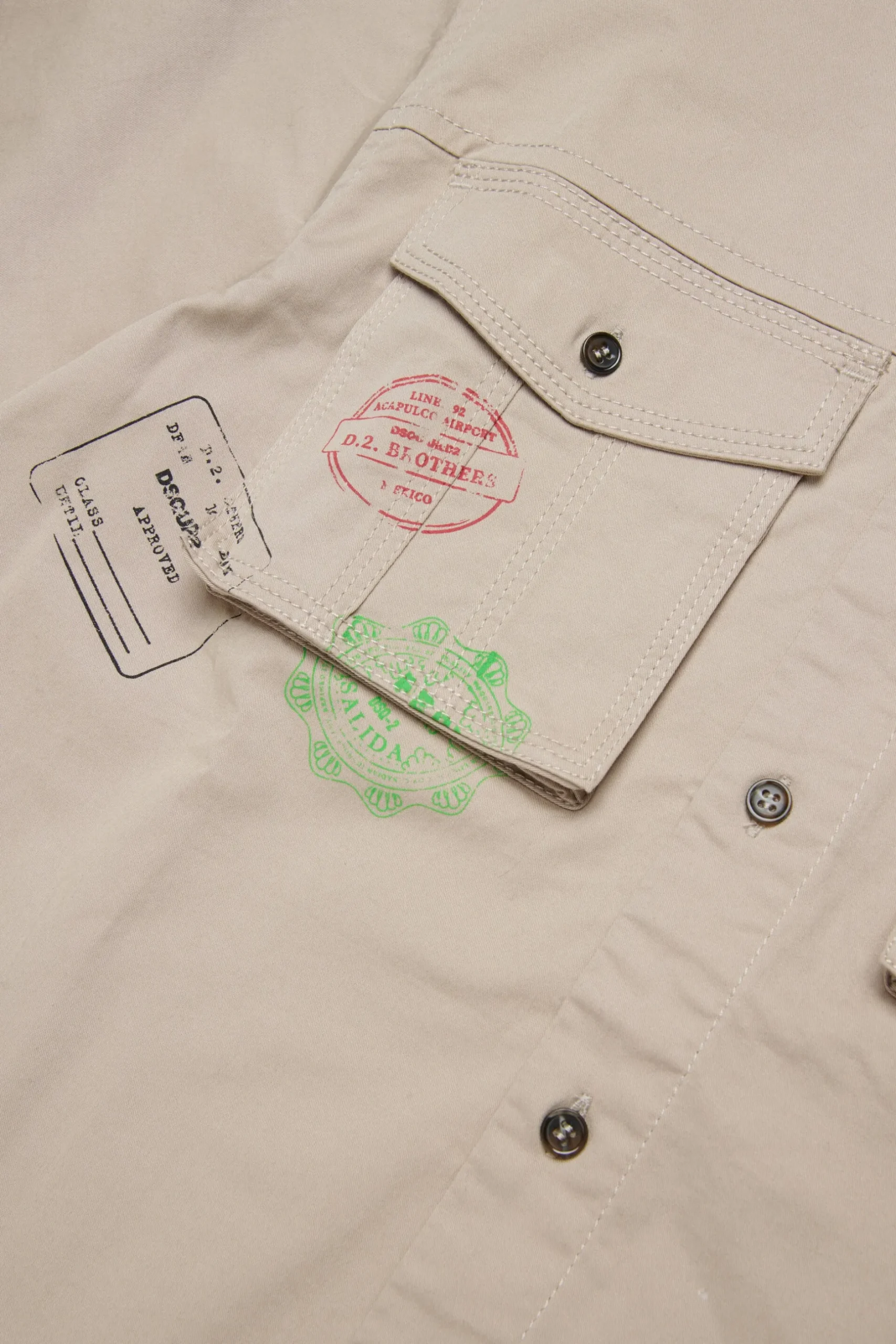 DSQUARED2 Camicia manica corta con grafica Passport | Bambino Camicie