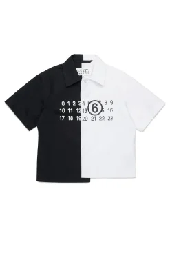 MM6 MAISON MARGIELA Camicia re-cut in popeline colorblock | Bambino Camicie | Logomania