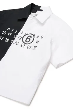 MM6 MAISON MARGIELA Camicia re-cut in popeline colorblock | Bambino Camicie | Logomania