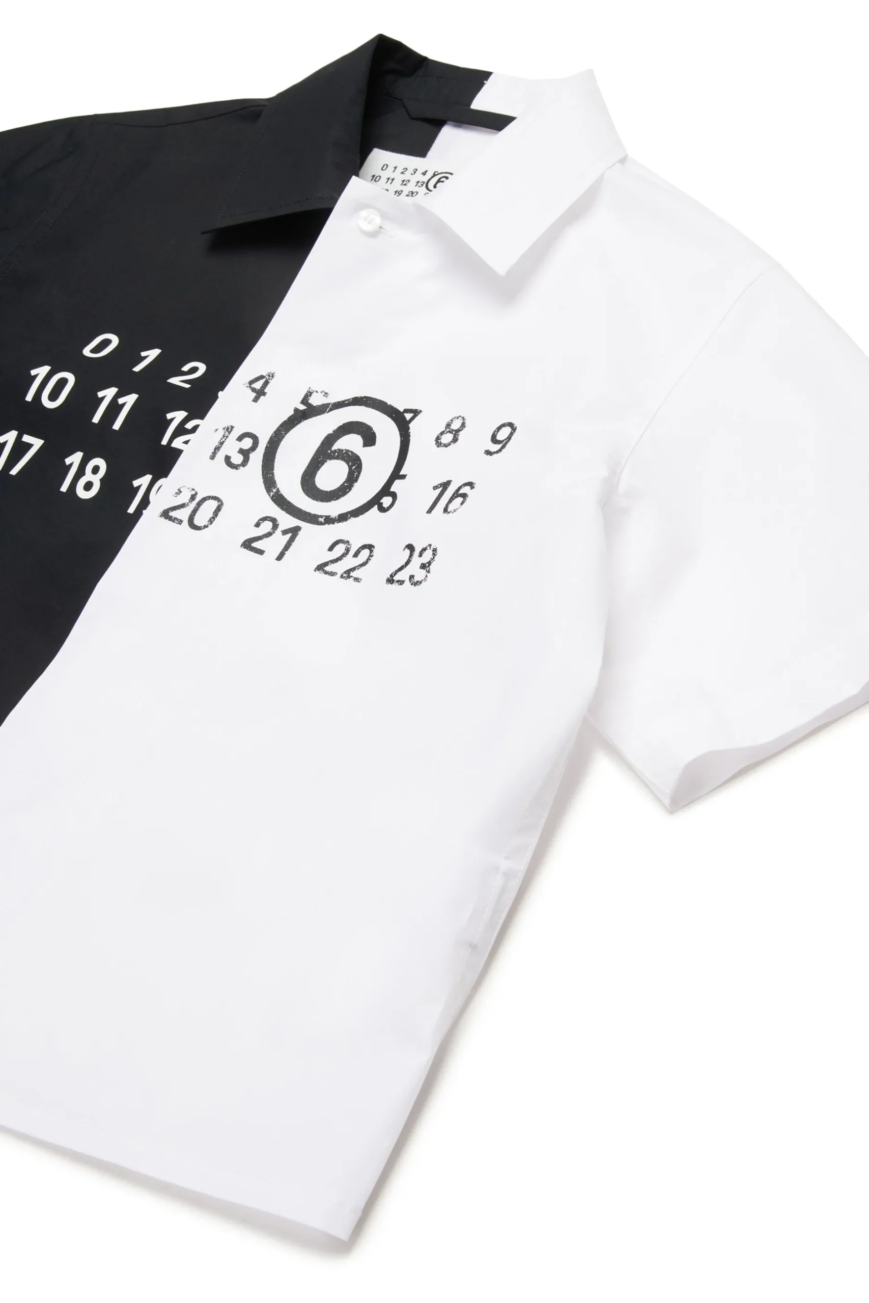 MM6 MAISON MARGIELA Camicia re-cut in popeline colorblock | Bambino Camicie | Logomania