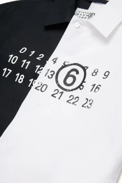 MM6 MAISON MARGIELA Camicia re-cut in popeline colorblock | Bambino Camicie | Logomania