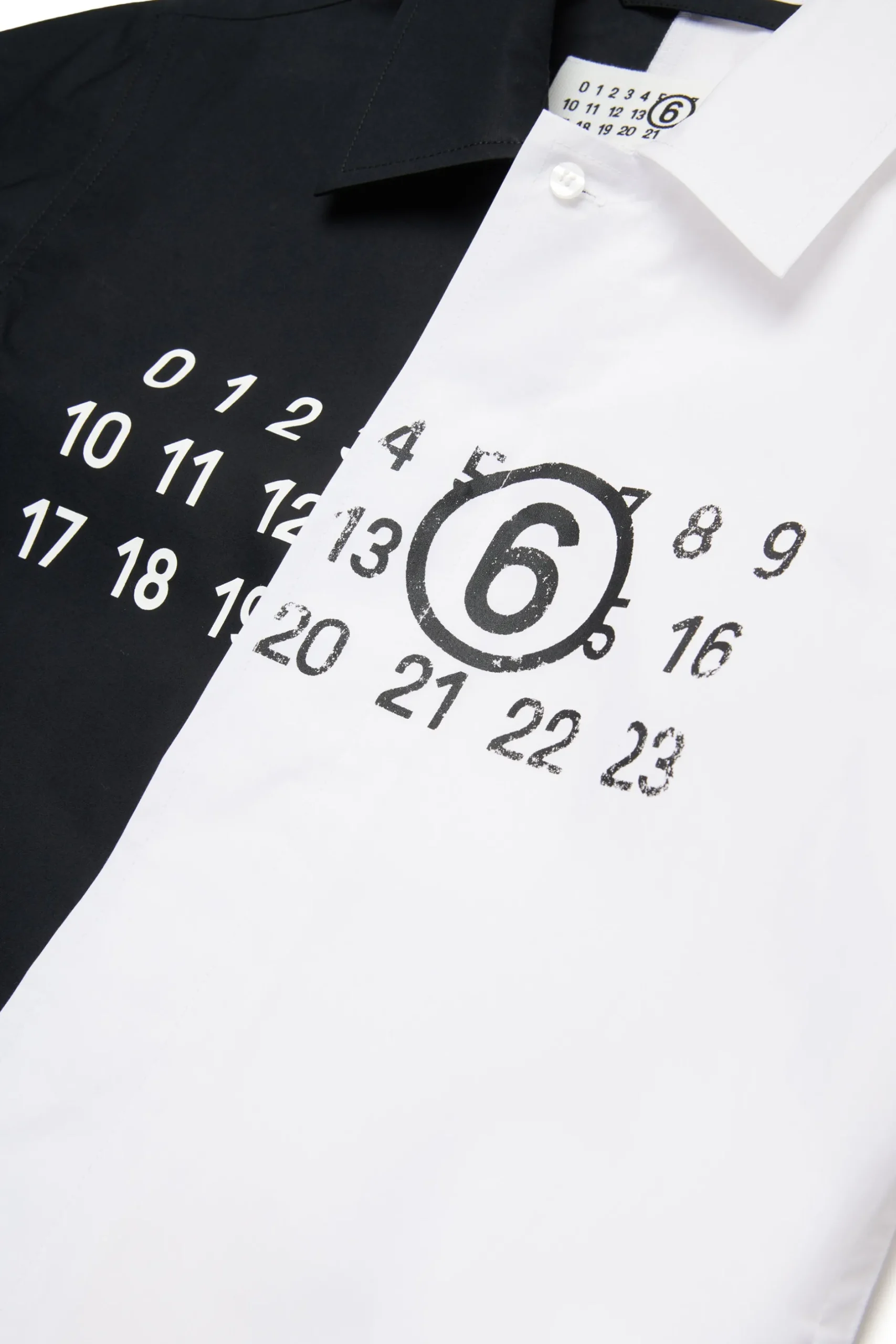 MM6 MAISON MARGIELA Camicia re-cut in popeline colorblock | Bambino Camicie | Logomania