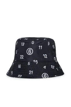 MM6 MAISON MARGIELA Cappello alla pescatora allover Numeric logo | Bambino Berretti E Cappelli | Logomania