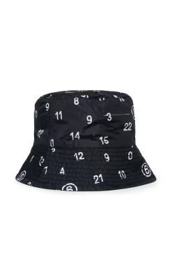 MM6 MAISON MARGIELA Cappello alla pescatora allover Numeric logo | Bambino Berretti E Cappelli | Logomania