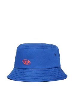 DIESEL Cappello alla pescatora in gabardina con logo Oval D | Bambino Berretti E Cappelli | Oval D By Diesel