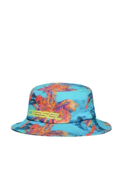 DIESEL Cappello alla pescatora in gabardina allover Hawaii | Bambino Berretti E Cappelli | Swimwear