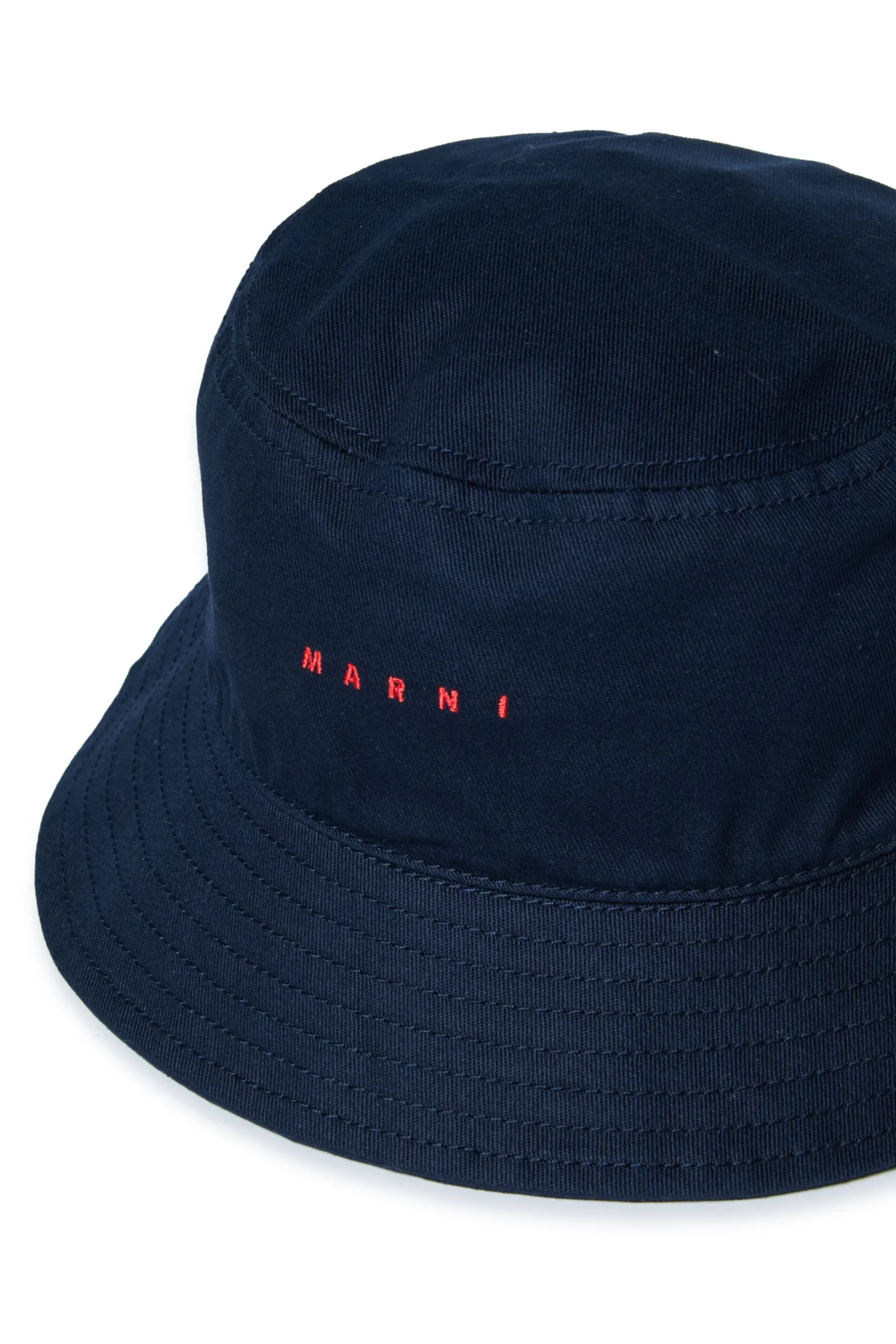 MARNI Cappello alla pescatora in gabardina con logo | Bambino Berretti E Cappelli | Logomania