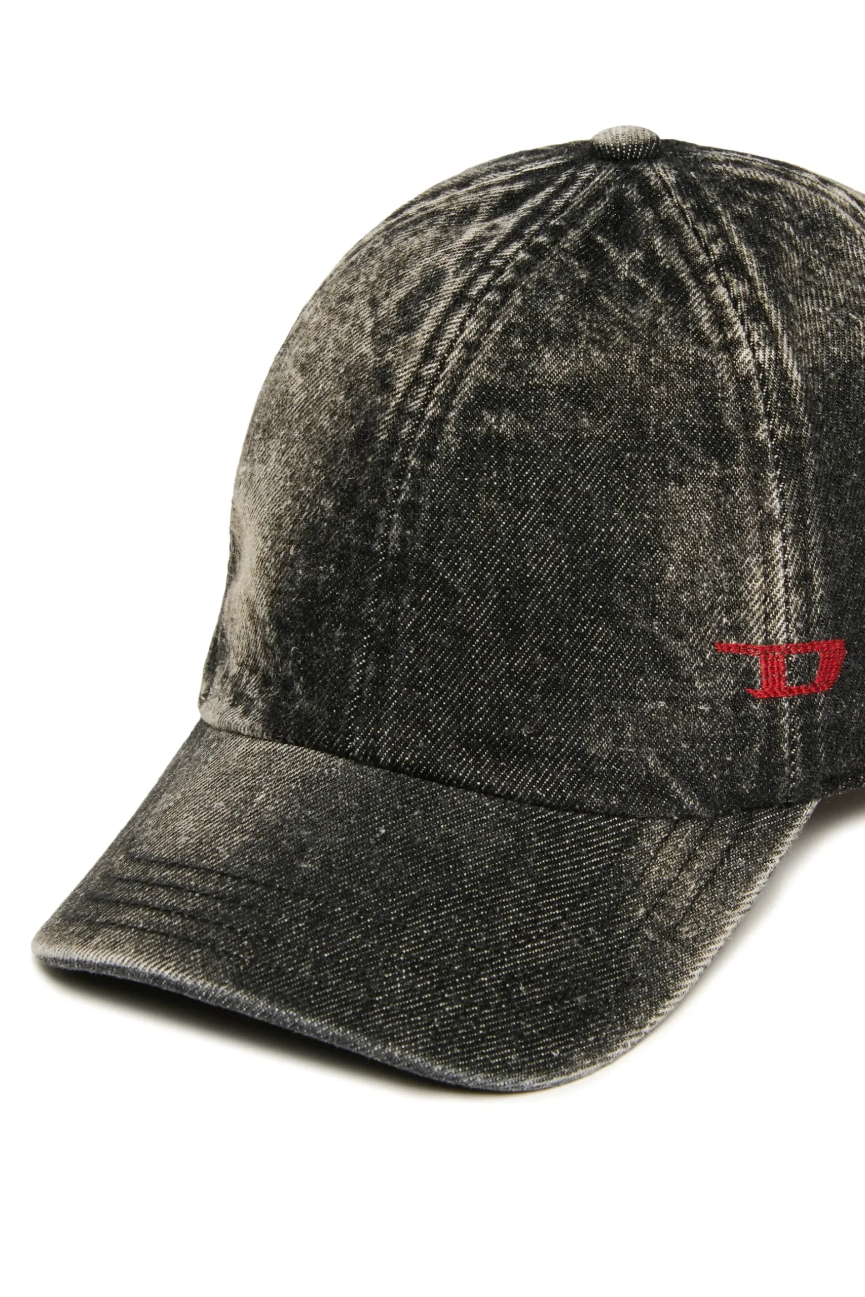 DIESEL Cappello da baseball in denim nero effetto used | Bambino Berretti E Cappelli | Denim-Mania