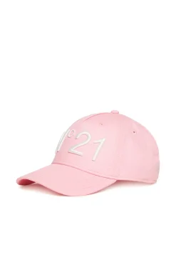 N°21 Cappello da baseball in gabardina con logo | Bambino Berretti E Cappelli | Logomania