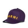 MARNI Cappello da baseball in gabardina con logo | Bambino Berretti E Cappelli | Logomania