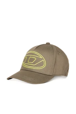 DIESEL Cappello da baseball in gabardina con logo Oval D | Bambino Oval D By Diesel | Oval D By Diesel