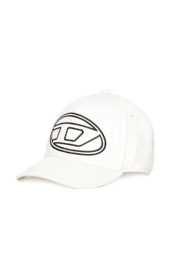 DIESEL Cappello da baseball in gabardina con logo Oval D | Bambino Oval D By Diesel | Oval D By Diesel