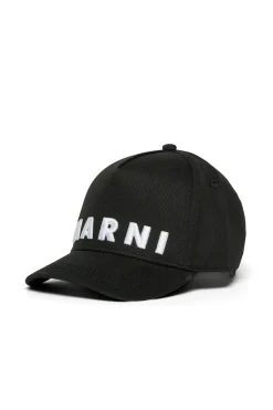 MARNI Cappello da baseball in gabardina con logo | Bambino Berretti E Cappelli | Logomania