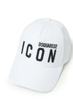 DSQUARED2 Cappello da baseball in gabardina con logo Icon | Bambino Berretti E Cappelli | Berretti E Cappelli