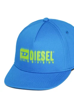DIESEL Cappello da baseball in gabardina con logo degradé | Bambino Berretti E Cappelli | Logomania