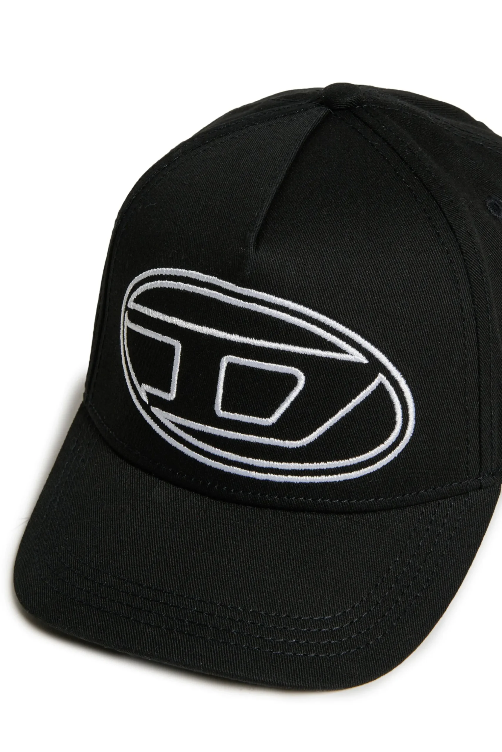 DIESEL Cappello da baseball in gabardina con logo Oval D | Bambino Oval D By Diesel | Oval D By Diesel