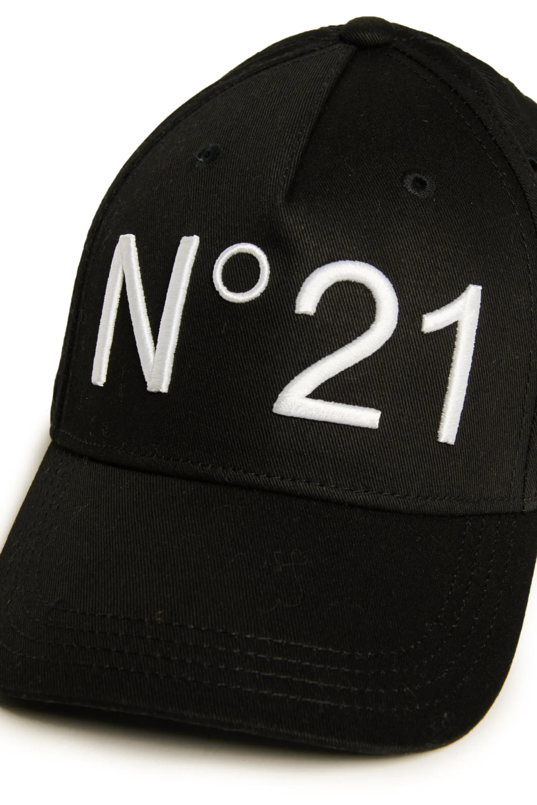 N°21 Cappello da baseball in gabardina con logo | Bambino Berretti E Cappelli | Berretti E Cappelli