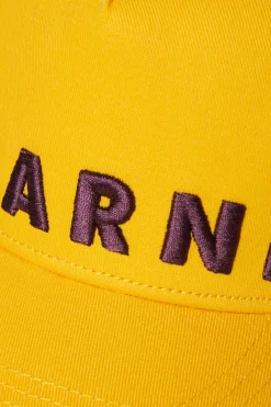 MARNI Cappello da baseball in gabardina con logo | Bambino Berretti E Cappelli | Logomania