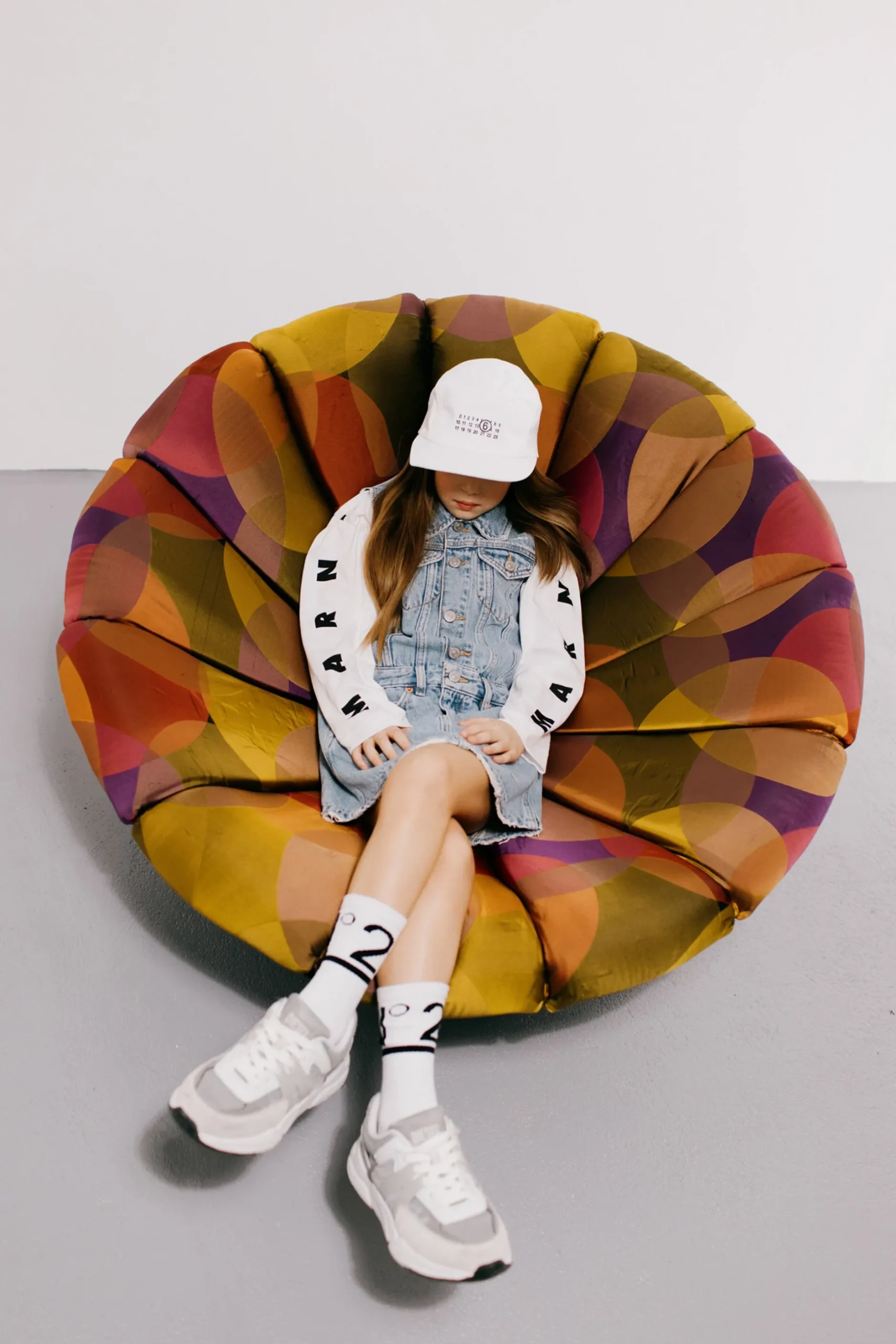 MM6 MAISON MARGIELA Cappello five-panel con numeric logo | Bambino Berretti E Cappelli | Logomania