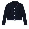 MARNI Cardigan a coste con rotture | Maglieria
