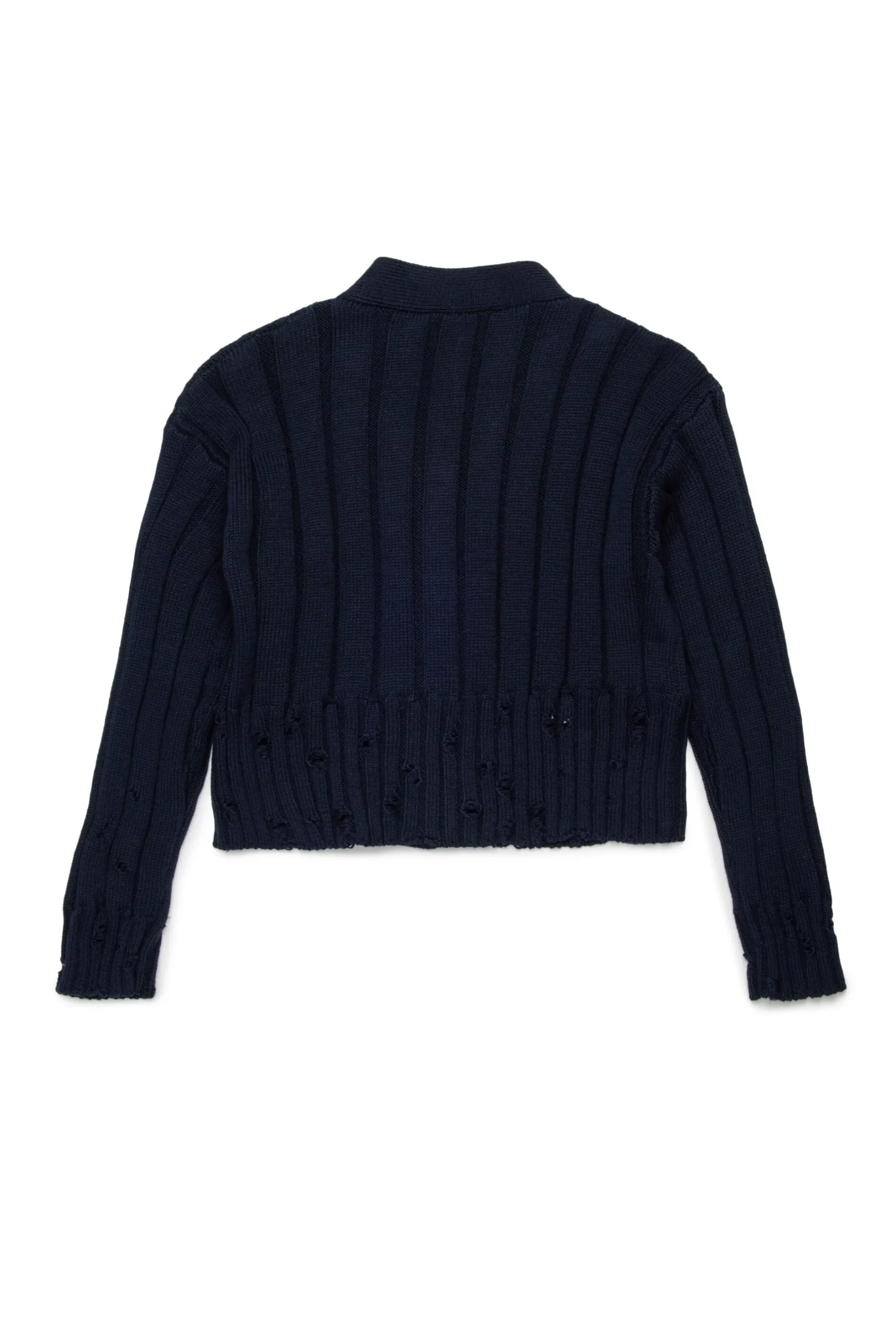 MARNI Cardigan a coste con rotture | Maglieria