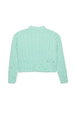 MARNI Cardigan a coste con rotture | Maglieria