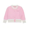 MARNI Cardigan in cotone con logo | Maglieria