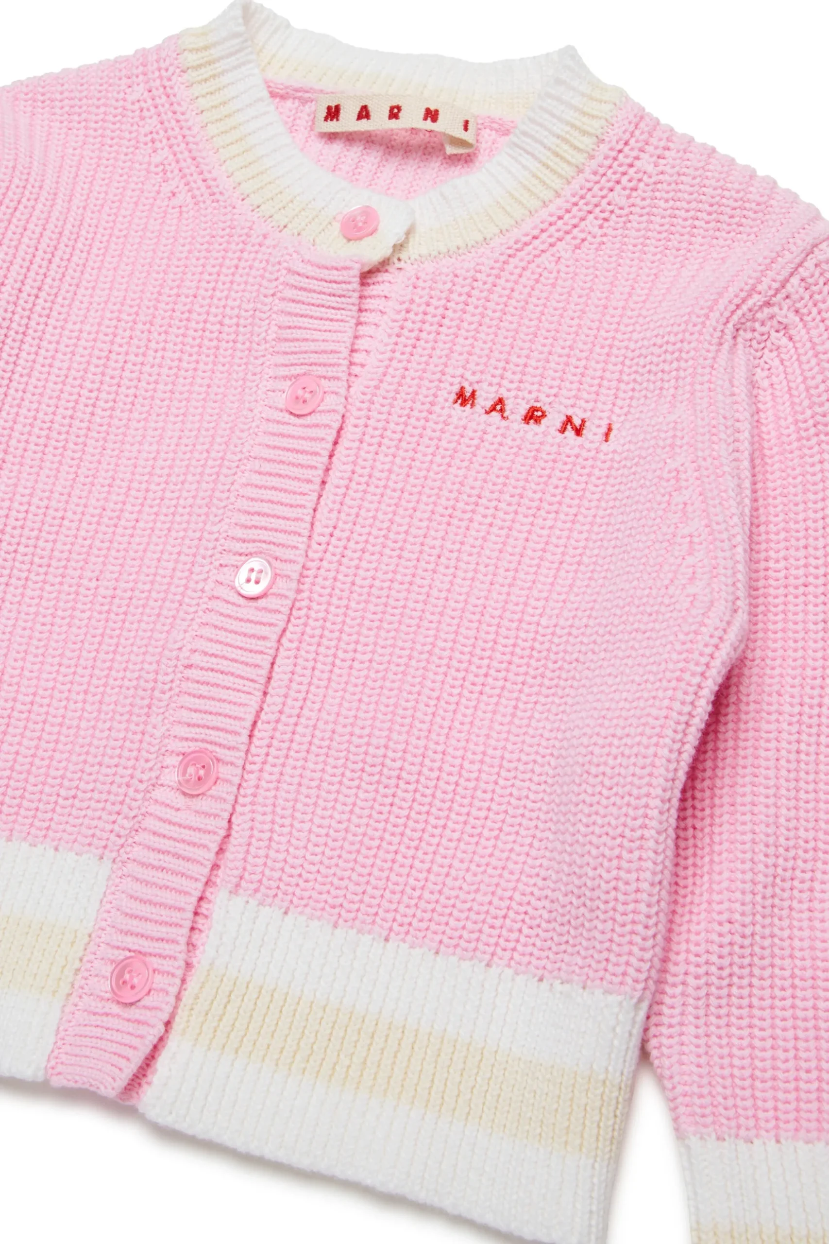 MARNI Cardigan in cotone con logo | Maglieria
