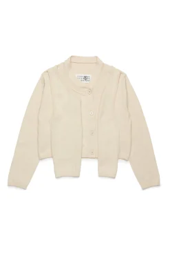 MM6 MAISON MARGIELA Cardigan in cotone re-cut | Bambino Maglieria | Maglieria