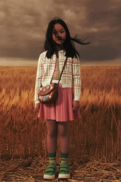 MARNI Cardigan in maglia rasata allover Check | Maglieria