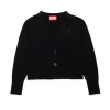 DIESEL Cardigan in maglia rasata con logo Oval D | Bambino Maglieria | Oval D By Diesel