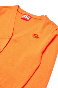 DIESEL Cardigan in maglia rasata con logo Oval D | Bambino Oval D By Diesel | Oval D By Diesel