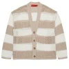 MAX&Co. Cardigan in maglia traforata a righe | Maglieria