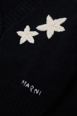 MARNI Cardigan in misto lana con stelle | Maglieria