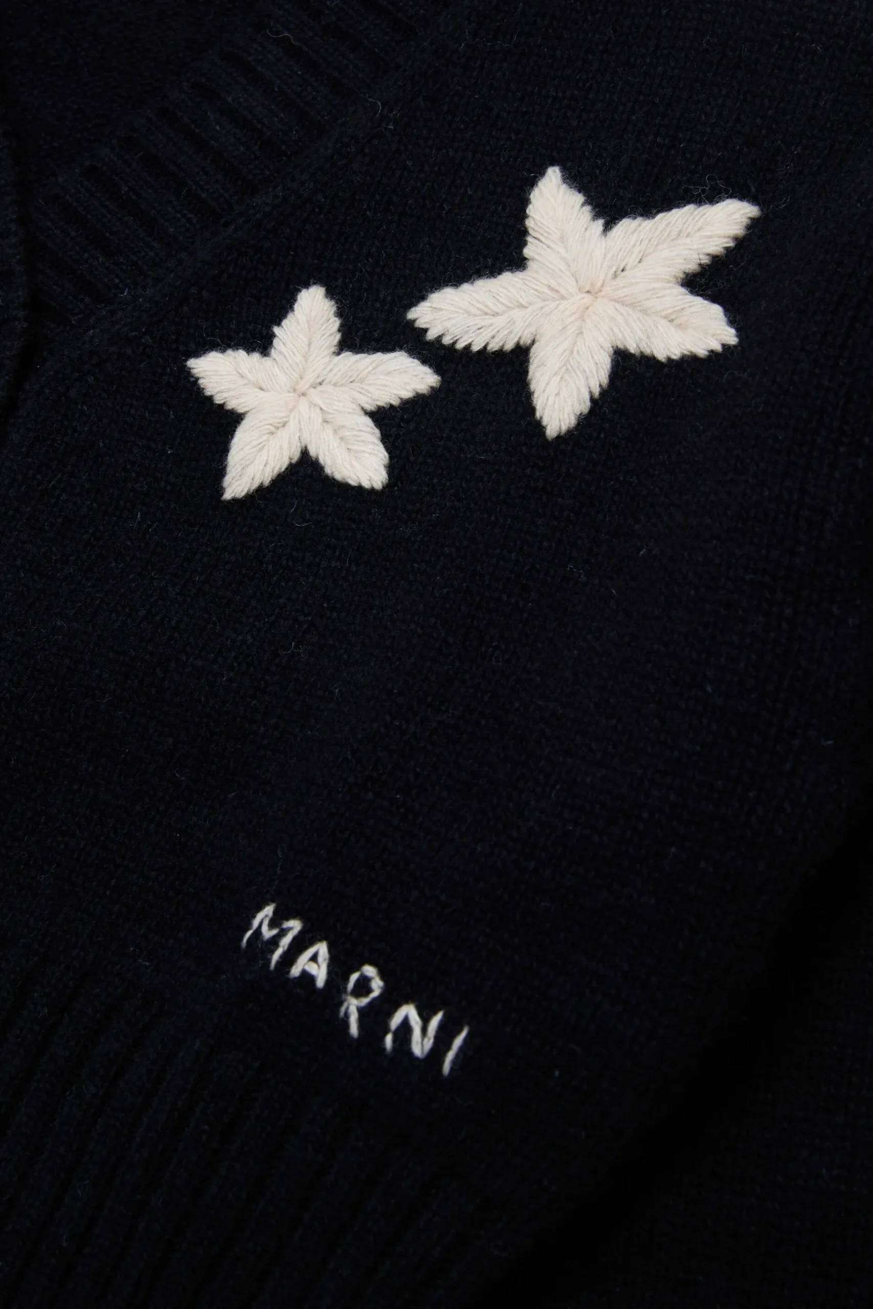 MARNI Cardigan in misto lana con stelle | Maglieria