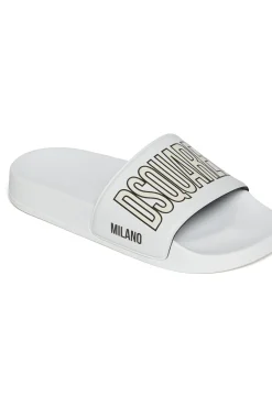 DSQUARED2 Ciabatte slide con logo | Bambino Logomania | Logomania