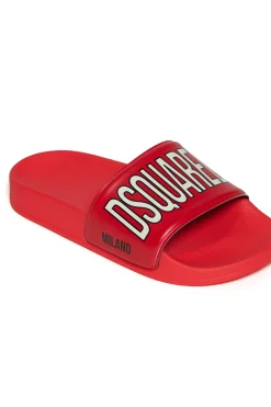 DSQUARED2 Ciabatte slide con logo | Bambino Logomania | Logomania